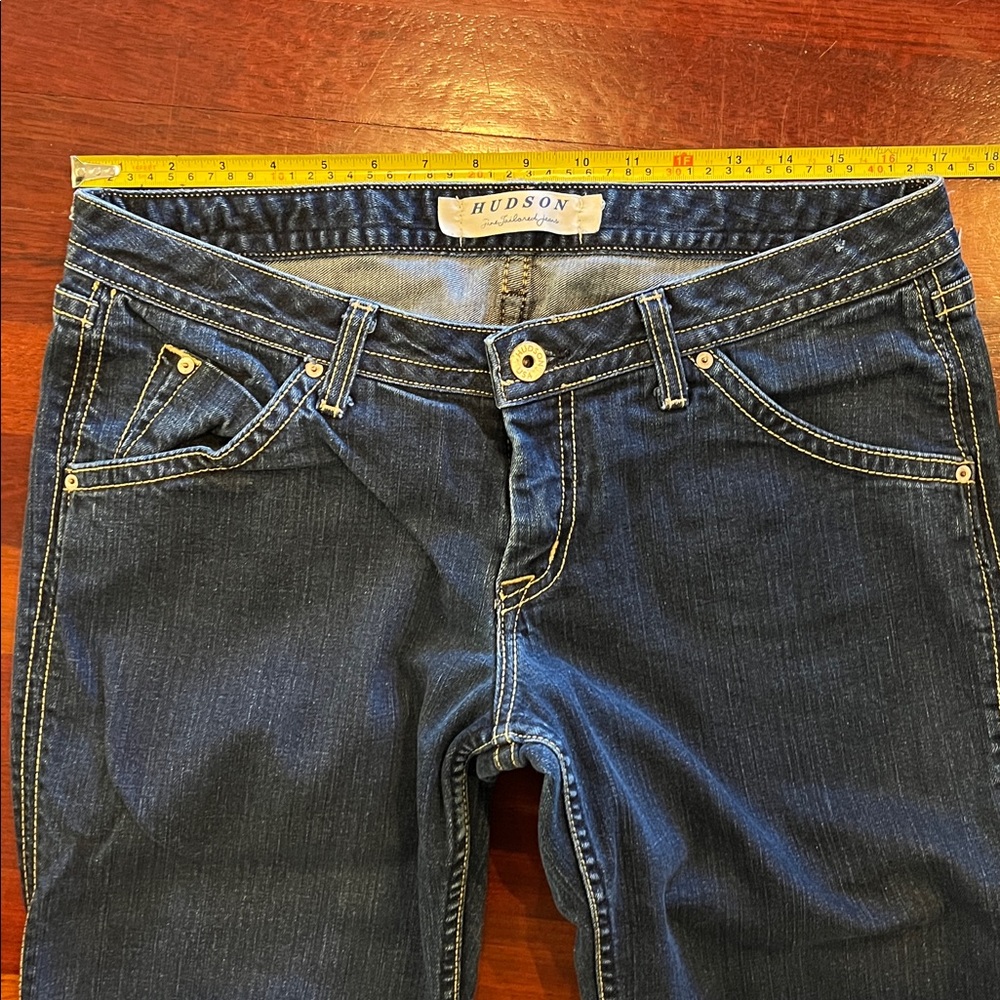 Womens 32 Hudson Straight leg dark blue jeans - Picture 2 of 11
